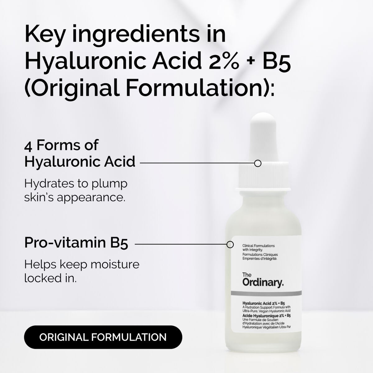 Hyaluronic Acid 2% + B5 (Original Formulation) Key Ingredients - Hyaluronic Acid, Vitamin B5