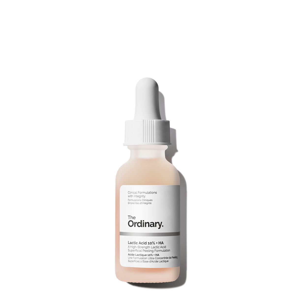 The Ordinary Lactic Acid 10% + HA alpha hydroxy acid (AHA) serum for mild exfoliation